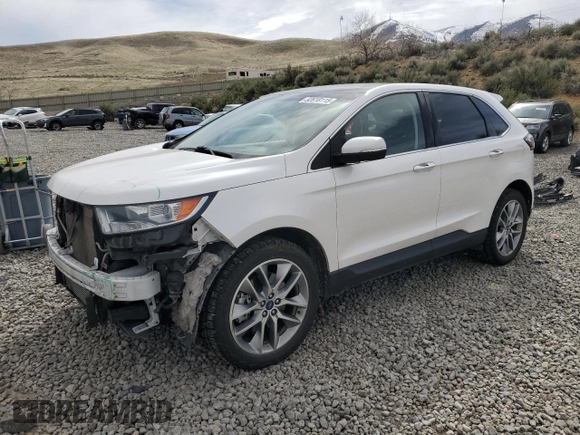 2017 Ford Edge Titanium with VIN 2FMPK4K97HBC21029, listed as a Copart auction lot 52618115 with 111,016 mi miles and Salvage Title. Bid and sale history available at carsss.com. Image 1.