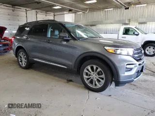 2022 Ford Explorer XLT with VIN 1FMSK8DH6NGC05835, listed as a Copart auction lot 56245535 with 54,839 mi miles and Salvage title. Bid and sale history available at DreamBid. Image 4.