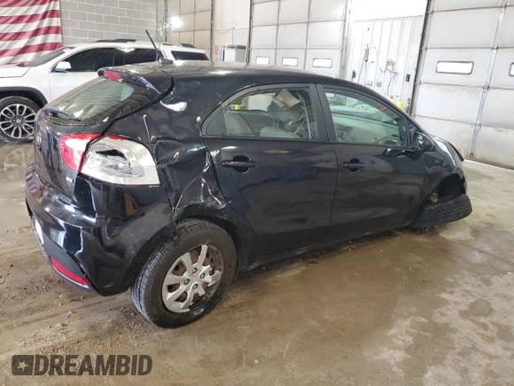 2014 Kia Rio LX with VIN KNADM5A30E6415218, listed as a Copart auction lot 78164014 with 0 mi miles and Salvage Title. Bid and sale history available at carsss.com. Image 3.