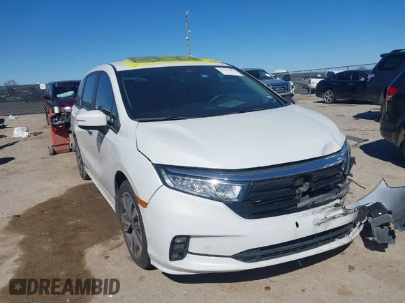 2023 Honda Odyssey Touring with VIN 5FNRL6H88PB003865, listed as a IAAI auction lot 41715384 with 40,765 mi miles and . Bid and sale history available at DreamBid. Image 1.
