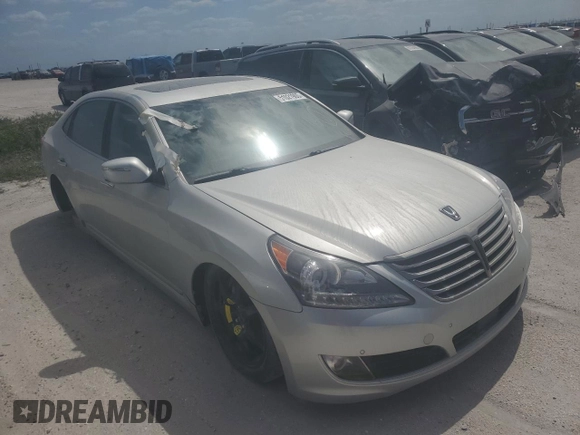 2014 Hyundai Equus Signature z VIN KMHGH4JH7EU083148, wystawiony jako Copart lot #51021905 z przebiegiem Nie podano mil oraz Szkody całkowita. Historia ofert i sprzedaży dostępna na DreamBid. Obrazek 4.