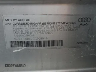 2004 Audi S4 z VIN WAUPL68E04A208515, wystawiony jako Copart lot #74025304 z przebiegiem 135 427 mil mil oraz Tytuł czysty. Historia ofert i sprzedaży dostępna na DreamBid. Obrazek 12.