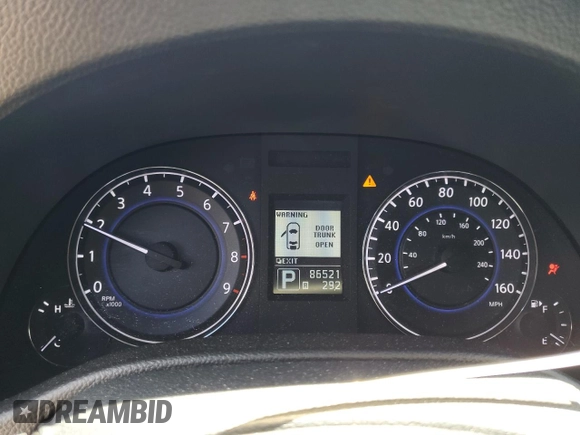 2012 Infiniti G25 Journey with VIN JN1DV6AP3CM812636, listed as a Copart auction lot 58236105 with 86,521 mi miles and Salvage title. Bid and sale history available at DreamBid. Image 9.
