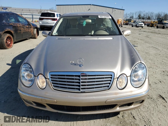 2005 Mercedes-Benz E 320 with VIN WDBUF82J95X177518, listed as a Copart auction lot 46733395 with 152,626 mi miles and Salvage Title. Bid and sale history available at DreamBid. Image 5.