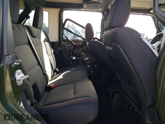 2022 Jeep Wrangler Unlimited Rubicon with VIN 1C4HJXFG5NW218596, listed as a Copart auction lot 42034614 with 40,085 mi miles and Salvage title. Bid and sale history available at DreamBid. Image 10.