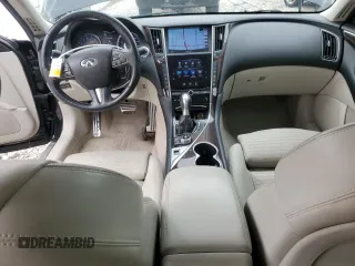 2015 Infiniti Q50 Sport with VIN JN1BV7AR5FM408935, listed as a Copart auction lot 51476815 with 111,372 mi miles and Salvage title. Bid and sale history available at DreamBid. Image 8.