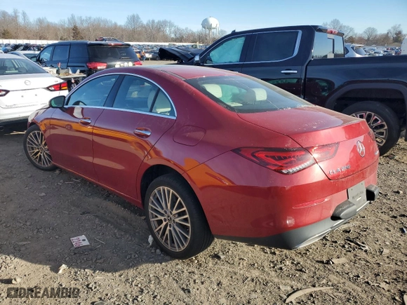 2022 Mercedes-Benz CLA with VIN W1K5J4HB6NN290373, listed as a Copart auction lot 88052925 with 19,886 mi miles and Salvage Title. Bid and sale history available at carsss.com. Image 2.