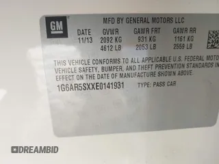 2014 Cadillac CTS Luxury RWD with VIN 1G6AR5SXXE0141931, listed as a IAAI auction lot 41352385 with 162,612 mi miles. Bid and sale history available at carsss.com. Image 9.