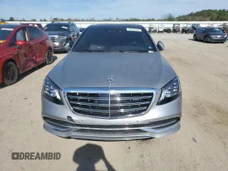 2018 Mercedes-Benz S with VIN WDDUX8AB2JA377071, listed as a Copart auction lot 79737574 with 60,854 mi miles and Salvage Title. Bid and sale history available at DreamBid. Image 5.