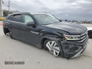 2021 Volkswagen Atlas SE with VIN 1V2KC2CA2MC227967, listed as a Copart auction lot 48423525 with 53,126 mi miles and Salvage title. Bid and sale history available at DreamBid. Image 4.