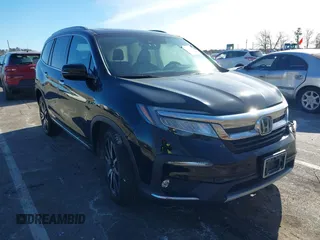 2022 Honda Pilot Touring 7-Passenger with VIN 5FNYF6H63NB006591, listed as a IAAI auction lot 41471359 with 75,574 mi miles. Bid and sale history available at carsss.com. Image 1.