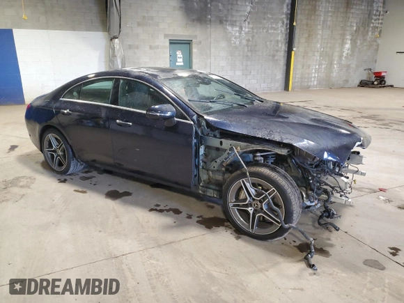 2019 Mercedes-Benz CLS with VIN WDD2J5KB7KA031427, listed as a Copart auction lot 75263124 with 80,592 mi miles and Salvage Title. Bid and sale history available at carsss.com. Image 4.