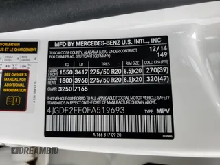 2015 Mercedes-Benz GL-Class GL 350 BlueTEC with VIN 4JGDF2EE0FA519693, listed as a Copart auction lot 81854063 with 82,137 mi miles. Bid and sale history available at carsss.com. Image 13.