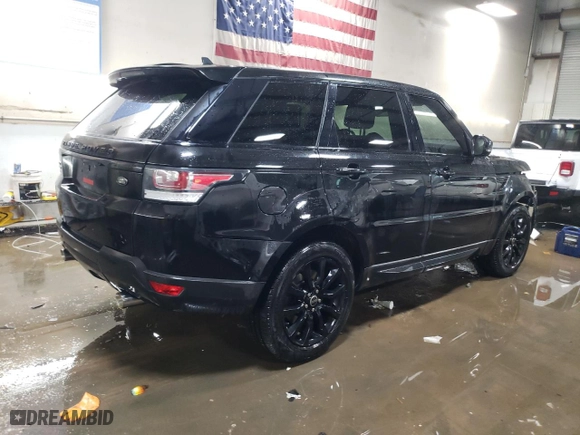 2016 Land Rover Range Rover Sport V6 HSE with VIN SALWR2PF8GA120406, listed as a Copart auction lot 45941765 with 81,806 mi miles and Salvage Title. Bid and sale history available at carsss.com. Image 3.