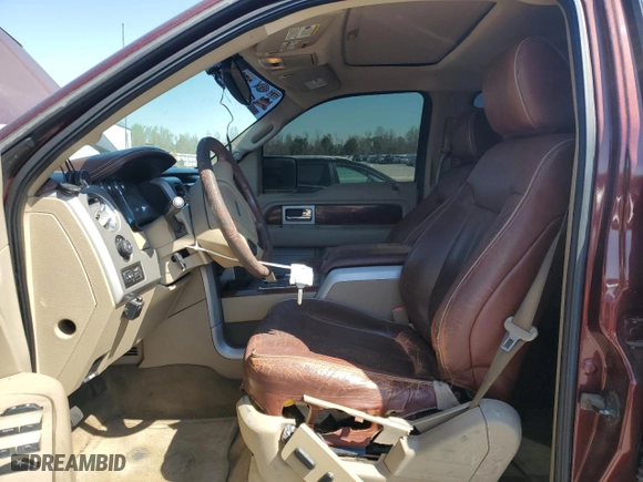 2010 Ford F-150 XL with VIN 1FTFW1EV9AKE13043, listed as a Copart auction lot 50417195 with 181,884 mi miles and Salvage Title. Bid and sale history available at carsss.com. Image 7.