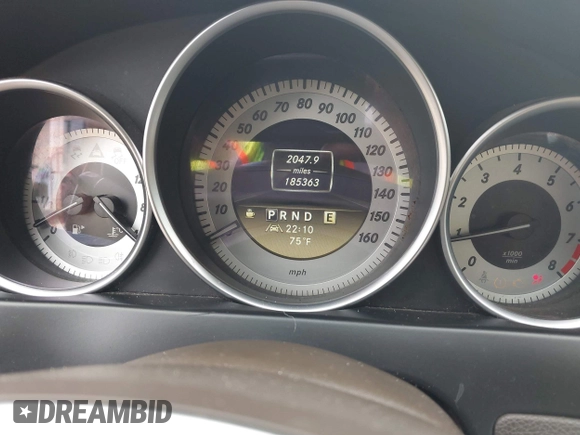 2012 Mercedes-Benz C 250 with VIN WDDGJ4HB1CF867911, listed as a IAAI auction lot 42360323 with 185,363 mi miles and . Bid and sale history available at DreamBid. Image 7.