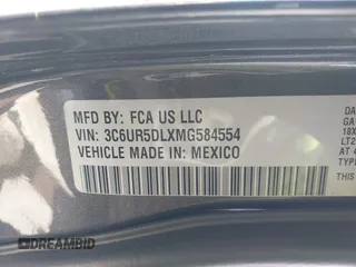 2021 Ram 2500 Big Horn с VIN 3C6UR5DLXMG584554, выставлен на аукционе IAAI как лот 42529329 с пробегом 82 528 миль миль и . История ставок и продаж доступна на DreamBid. Изображение 9.