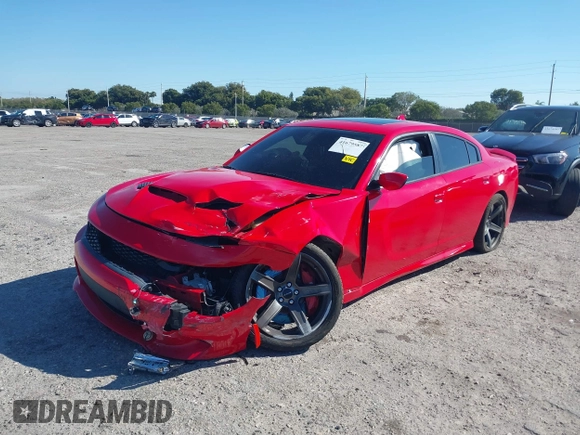 2019 Dodge Charger SRT Hellcat with VIN 2C3CDXL90KH635808, listed as a IAAI auction lot 41679587 with 43,940 mi miles and . Bid and sale history available at DreamBid. Image 2.