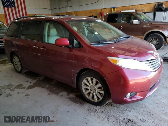 2012 Toyota Sienna XLE AAS with VIN 5TDYK3DC5CS187675, listed as a Copart auction lot 55211635 with 328,972 mi miles and Clean Title. Bid and sale history available at DreamBid. Image 4.
