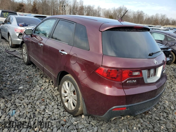 2010 Acura RDX with VIN 5J8TB1H22AA005703, listed as a Copart auction lot 43126945 with 188,821 mi miles and Salvage Title. Bid and sale history available at carsss.com. Image 2.