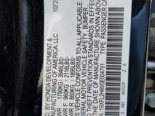 2025 Honda Civic Sport z VIN 19XFL2H89SE004761, wystawiony jako Copart lot #53711725 z przebiegiem 2 024 mil mil oraz Szkoda całkowita • Salvage title. Historia ofert i sprzedaży dostępna na DreamBid. Obrazek 13.