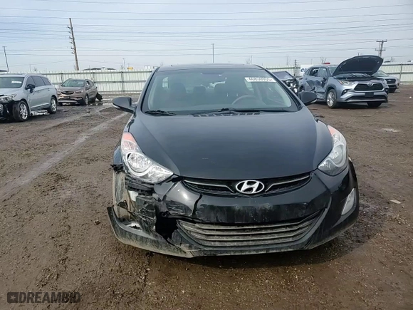 2012 Hyundai Elantra Limited with VIN 5NPDH4AE3CH144290, listed as a Copart auction lot 46850955 with 151,302 mi miles and Salvage Title. Bid and sale history available at carsss.com. Image 11.