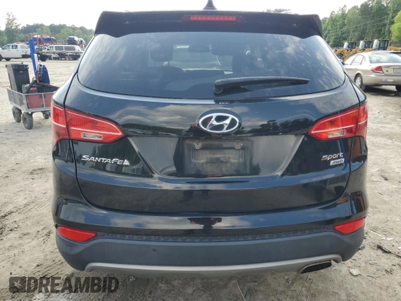 2014 Hyundai Santa Fe with VIN 5XYZUDLBXEG198796, listed as a Copart auction lot 56596375 with 106,017 mi miles and Salvage title. Bid and sale history available at DreamBid. Image 6.