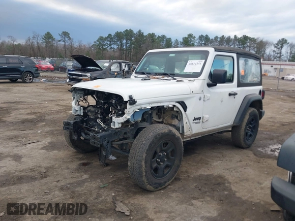 2021 Jeep Wrangler Sport S with VIN 1C4GJXAN6MW677281, listed as a IAAI auction lot 40814351 with 55,360 mi miles and . Bid and sale history available at DreamBid. Image 17.