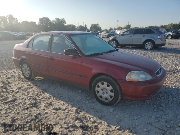 1998 Honda Civic LX with VIN 1HGEJ6673WL025977, listed as a Copart auction lot 71440864 with 157,780 mi miles and Salvage Title. Bid and sale history available at carsss.com. Image 4.