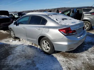 2015 Honda Civic Sedan LX with VIN 19XFB2F56FE035807, listed as a Copart auction lot 41630255 with 194,864 mi miles and Salvage Title. Bid and sale history available at carsss.com. Image 2.