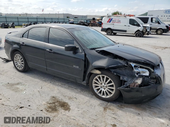2008 Mercury Milan Premier with VIN 3MEHM08168R609298, listed as a Copart auction lot 59262054 with 166,995 mi miles and Salvage Title. Bid and sale history available at carsss.com. Image 4.