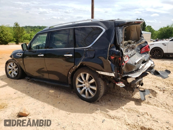 2014 Infiniti QX80 z VIN JN8AZ2NF4E9553258, wystawiony jako Copart lot #54238315 z przebiegiem 223 363 mil mil oraz Szkoda całkowita • Salvage title. Historia ofert i sprzedaży dostępna na DreamBid. Obrazek 2.