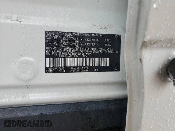 2024 Toyota RAV4 Hybrid XSE z VIN 2T3E6RFV5RW053717, wystawiony jako Copart lot #63863505 z przebiegiem 14 665 mil mil oraz Szkoda całkowita • Salvage title. Historia ofert i sprzedaży dostępna na DreamBid. Obrazek 12.