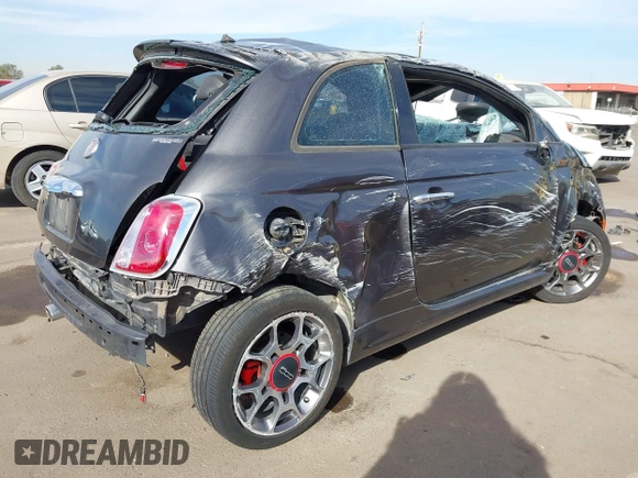 2014 FIAT 500 Sport z VIN 3C3CFFBR9ET267856, wystawiony jako IAAI lot #41513824 z przebiegiem Nie podano mil oraz . Historia ofert i sprzedaży dostępna na DreamBid. Obrazek 4.
