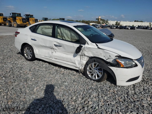 2015 Nissan Sentra S with VIN 3N1AB7AP6FY294637, listed as a Copart auction lot 47928965 with 102,128 mi miles and Salvage Title. Bid and sale history available at carsss.com. Image 4.
