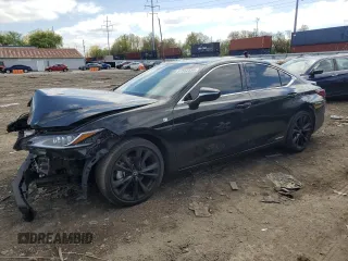 2022 Lexus ES 300h F Sport with VIN 58AGA1C14NU013554, listed as a Copart auction lot 51552334 with 34,978 mi miles and Salvage title. Bid and sale history available at DreamBid. Image 1.