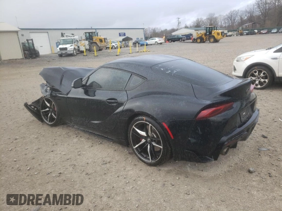 2022 Toyota Supra 3.0 z VIN WZ1DB0C07NW050097, wystawiony jako Copart lot #43938695 z przebiegiem 41 439 mil mil oraz Szkoda całkowita • Salvage title. Historia ofert i sprzedaży dostępna na DreamBid. Obrazek 2.