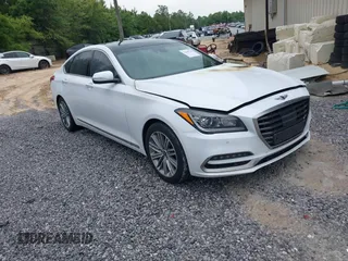 2018 Genesis G80 3.8L z VIN KMHGN4JE1JU233862, wystawiony jako IAAI lot #42209726 z przebiegiem 63 106 mil mil oraz . Historia ofert i sprzedaży dostępna na DreamBid. Obrazek 1.