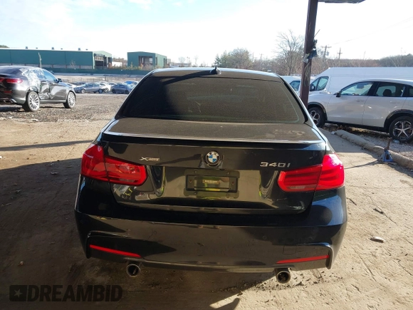 2017 BMW 3 Series 340i xDrive with VIN WBA8B7C36HA189994, listed as a IAAI auction lot 41090133 with 107,374 mi miles. Bid and sale history available at carsss.com. Image 17.