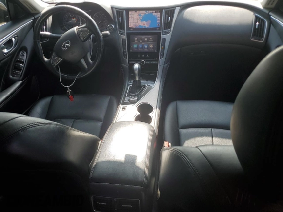 2015 Infiniti Q50 Premium with VIN JN1BV7AP7FM356447, listed as a Copart auction lot 58823045 with 137,642 mi miles and Salvage title. Bid and sale history available at DreamBid. Image 8.