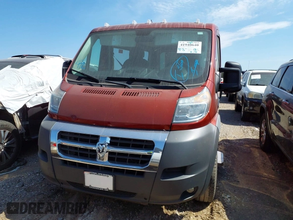 2016 Ram ProMaster Cargo with VIN 3C6TRVAG6GE121314, listed as a IAAI auction lot 41940640 with 54,039 mi miles and . Bid and sale history available at DreamBid. Image 12.