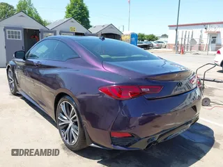 2018 Infiniti Q60 Luxe with VIN JN1EV7EK7JM340821, listed as a IAAI auction lot 42139185 with 59,407 mi miles and . Bid and sale history available at DreamBid. Image 3.