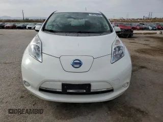 2015 Nissan LEAF SV with VIN 1N4AZ0CP1FC323120, listed as a Copart auction lot 50378055 with 26,612 mi miles and Salvage Title. Bid and sale history available at carsss.com. Image 5.