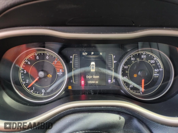 2016 Jeep Cherokee Sport with VIN 1C4PJMAS9GW344548, listed as a Copart auction lot 49256645 with 105,282 mi miles and Salvage Title. Bid and sale history available at carsss.com. Image 9.