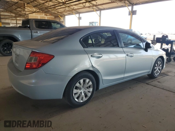 2012 Honda Civic LX с VIN 19XFB2F53CE055606, выставлен на аукционе Copart как лот 57306205 с пробегом 163 480 миль миль и Чистый • Clean title. История ставок и продаж доступна на DreamBid. Изображение 3.