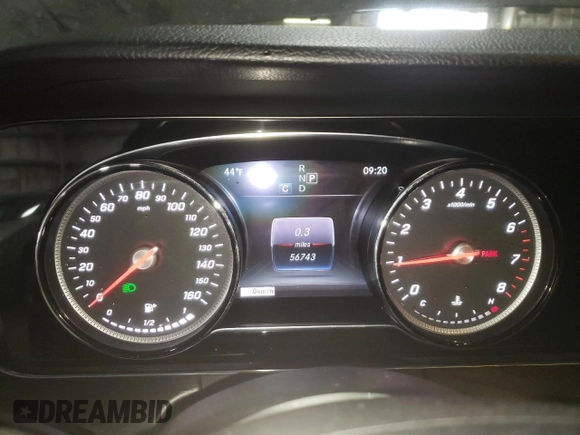 2018 Mercedes-Benz E-Class E 300 with VIN WDDZF4JB3JA390753, listed as a Copart auction lot 40258213 with 56,743 mi miles. Bid and sale history available at carsss.com. Image 9.