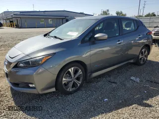 2018 Nissan LEAF SV with VIN 1N4AZ1CP5JC313009, listed as a Copart auction lot 57528615 with 59,066 mi miles and Salvage title. Bid and sale history available at DreamBid. Image 1.