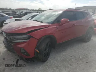 2021 Chevrolet Blazer RS z VIN 3GNKBKRS8MS513361, wystawiony jako Copart lot #58430315 z przebiegiem 79 738 mil mil oraz Tytuł czysty. Historia ofert i sprzedaży dostępna na DreamBid. Obrazek 1.