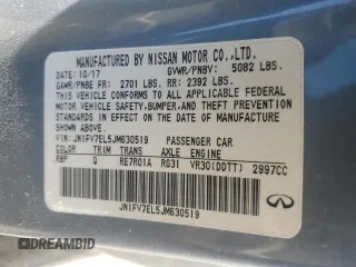 2018 Infiniti Q60 RED SPORT 400 with VIN JN1FV7EL5JM630519, listed as a Copart auction lot 48720335 with 100,459 mi miles and Non Repairable. Bid and sale history available at carsss.com. Image 12.