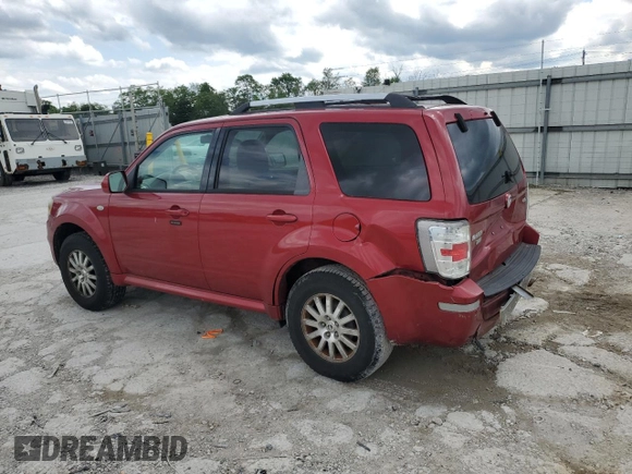 2009 Mercury Mariner Premier with VIN 4M2CU97G39KJ11050, listed as a Copart auction lot 57131665 with 201,602 mi miles and Salvage title. Bid and sale history available at DreamBid. Image 2.